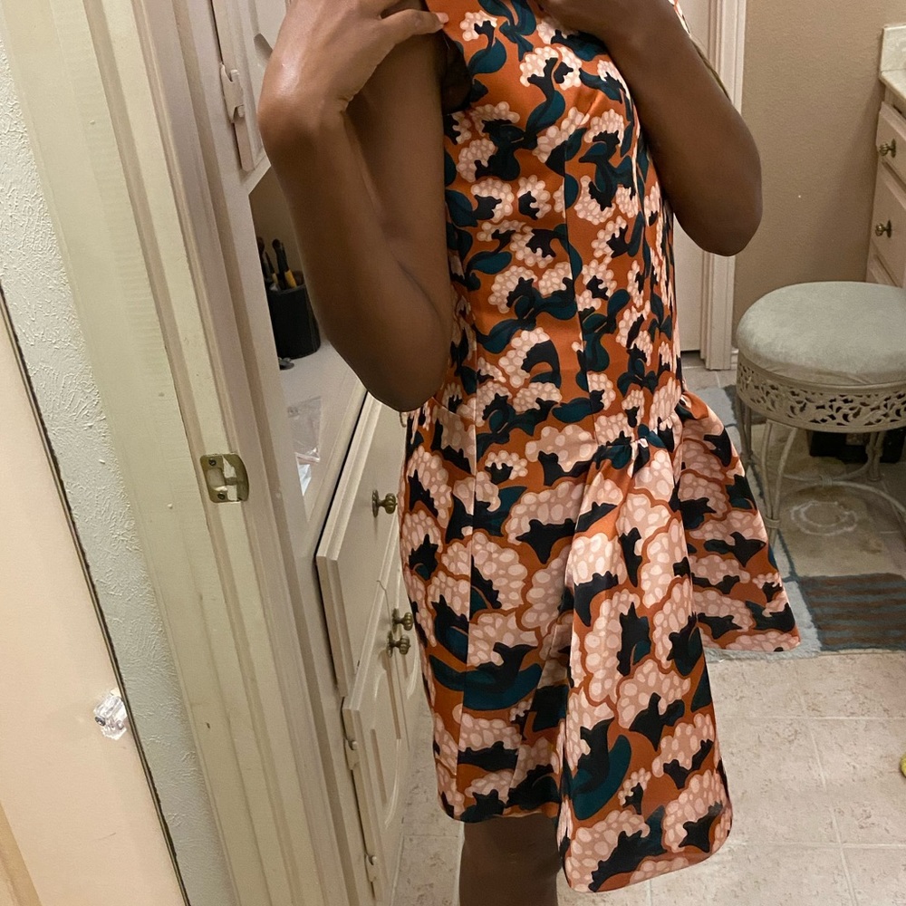 Thakoon Pleated Front Floral Dress - Picture 2 of 6